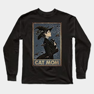 Cat Halloween Cat Mom Long Sleeve T-Shirt